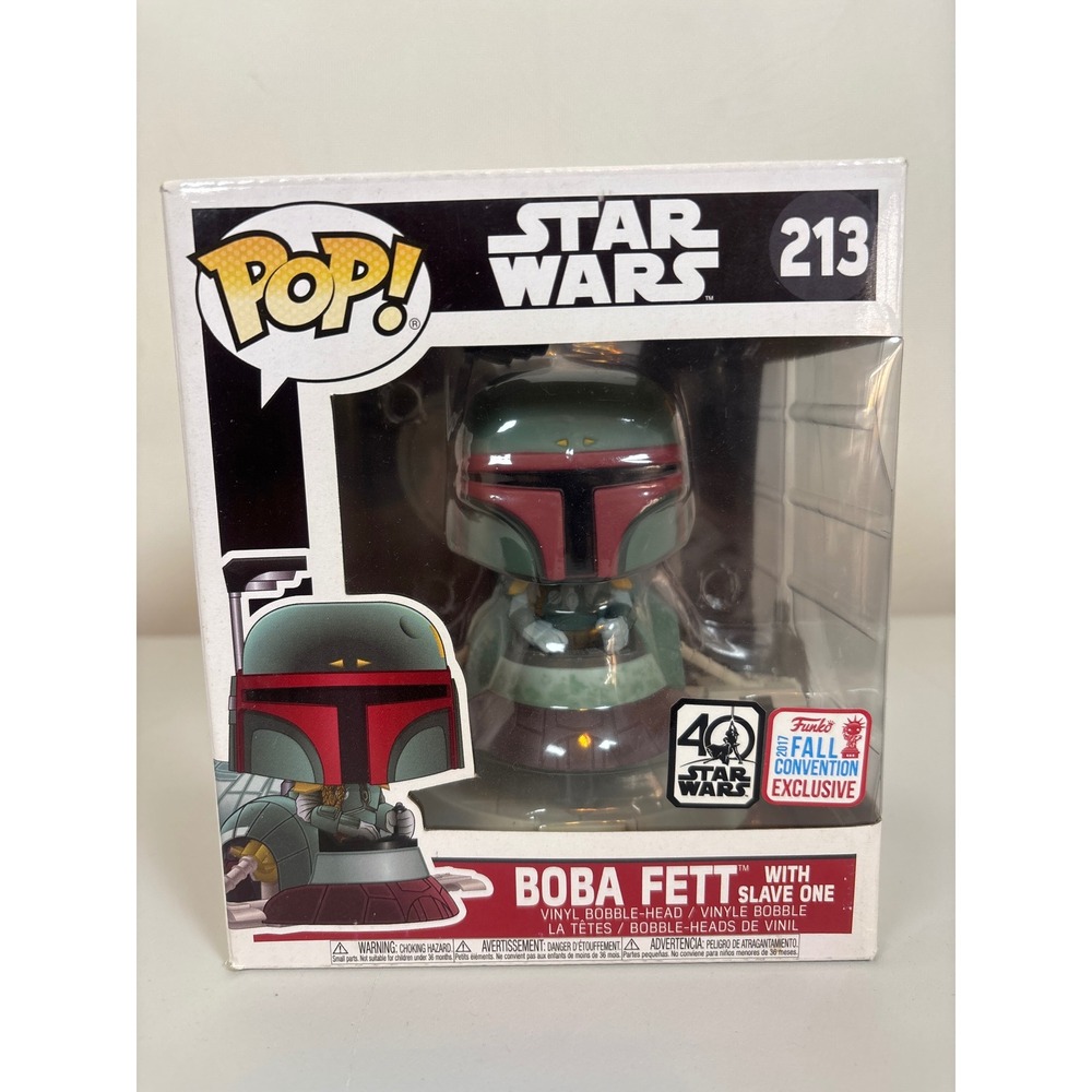 Funko Pop Star Wars Boba Fett with Slave One 213 2017 Fall Convention Exclusive